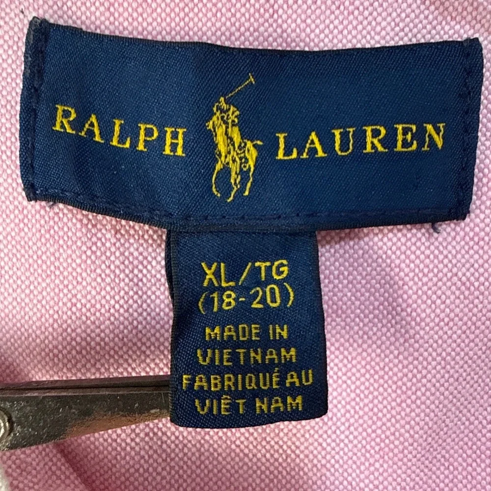 Ralph Lauren Button-Down Boys XL 18-20 Colorblock Multi-Color EUC